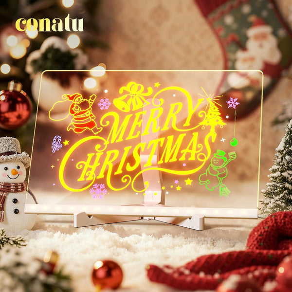 Tablă de desen LED, tablă acrilică luminoasă 29,9 x 20,9 cm cu suport